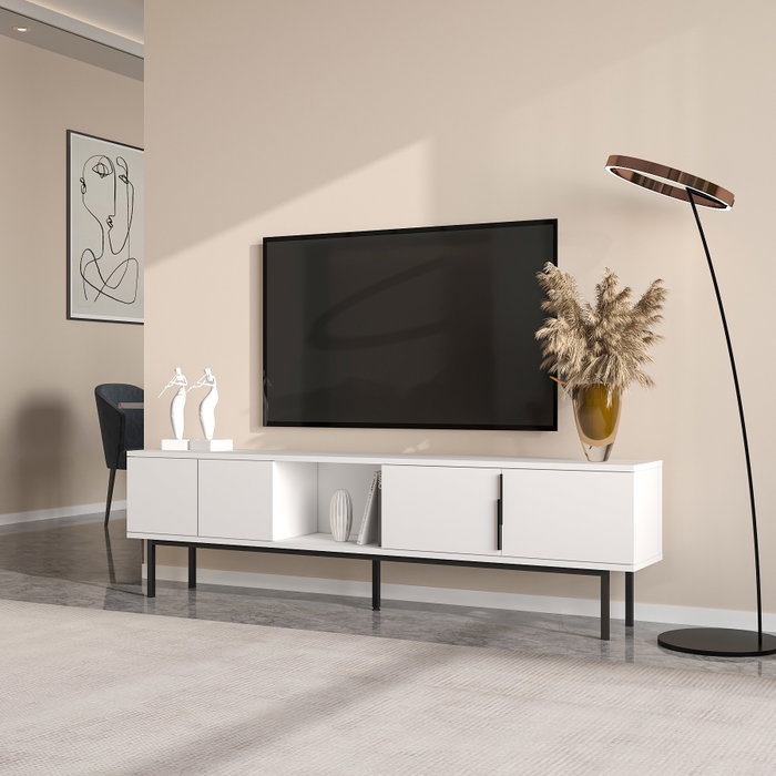 Hanah Home Soporte de TV Ramsey - Blanco Hanah Home Soporte de TV Ramsey - Blanco